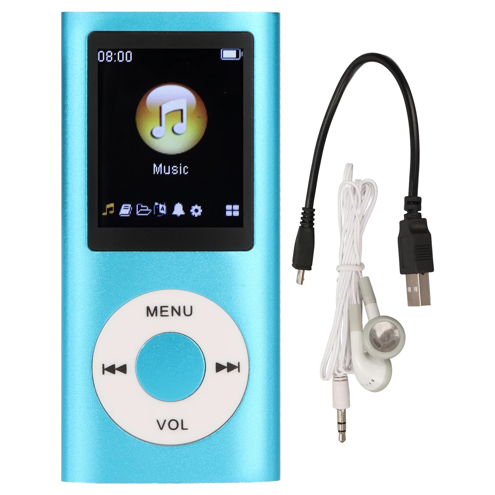Portable MP3 Player - Slim Aluminum Music Player