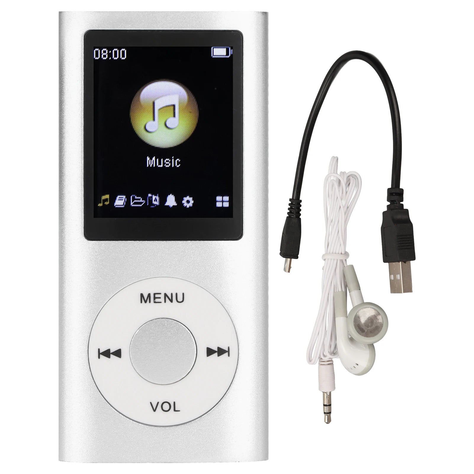 Portable MP3 Player - Slim Aluminum Music Player