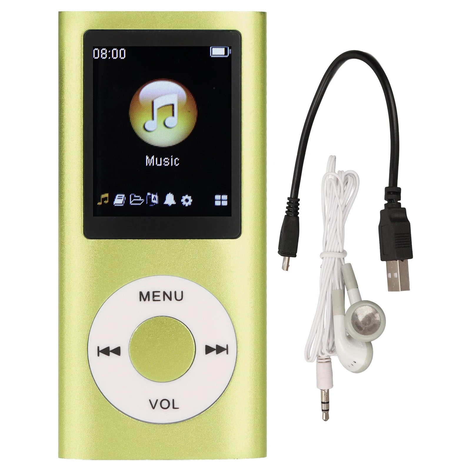 Portable MP3 Player - Slim Aluminum Music Player