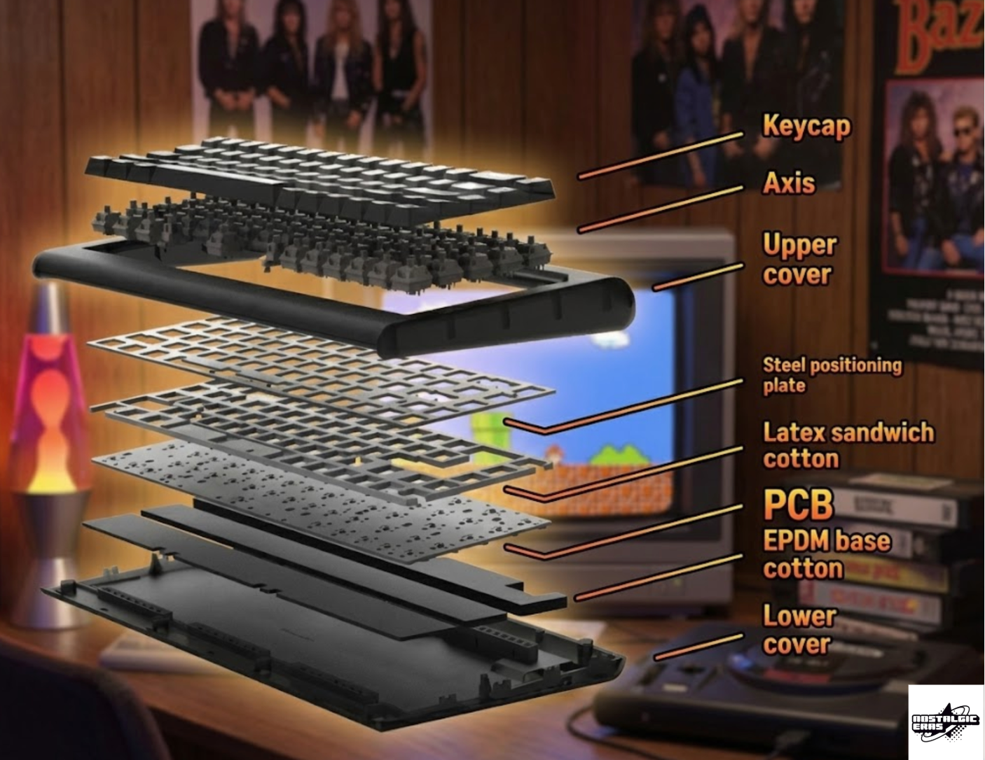 Retro Mechanical Keyboard