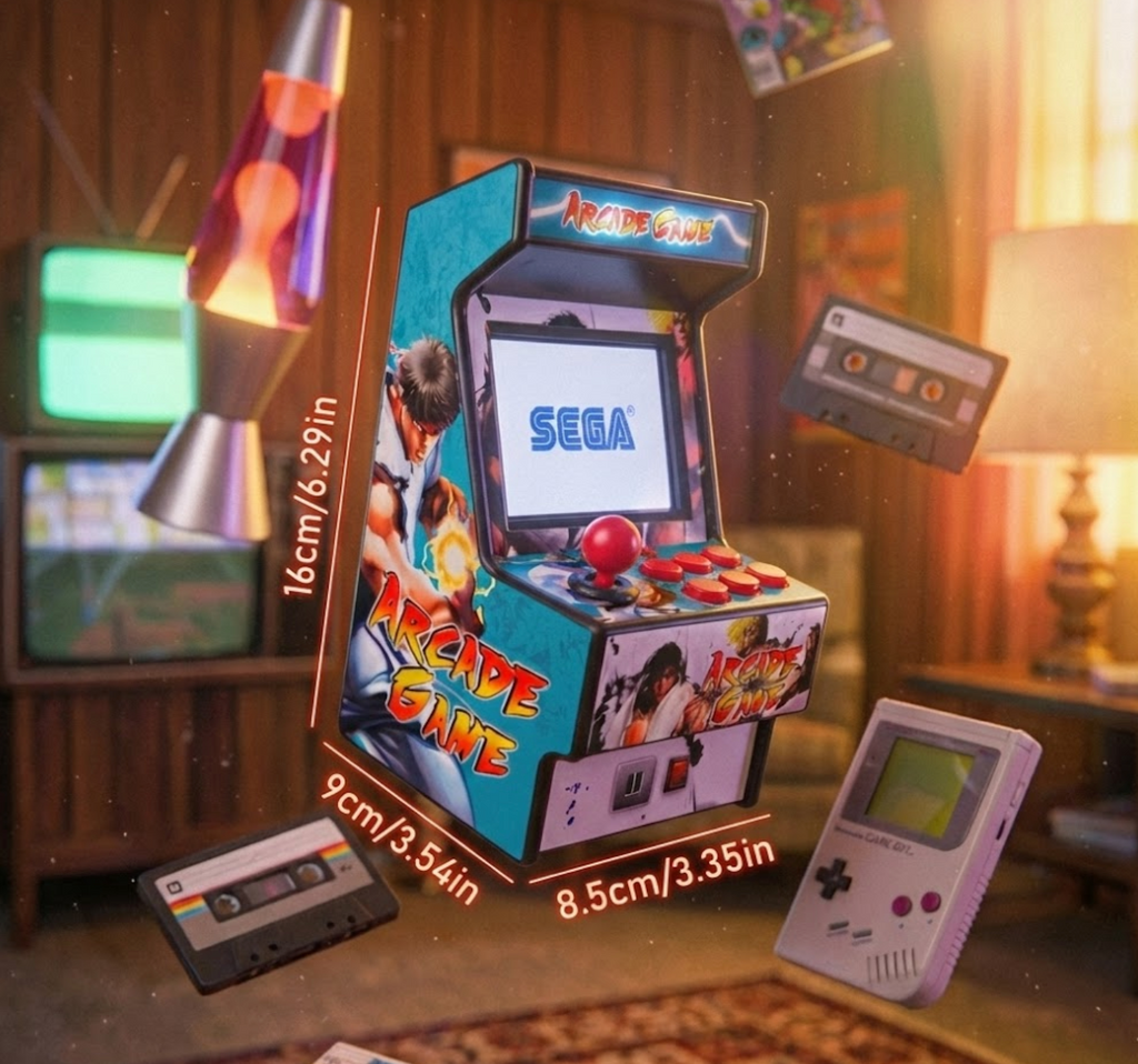 Mini Arcade Console (Handheld) - 150+ Classic Retro Games